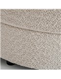 canapé rond beige contemporain ambiance luxe