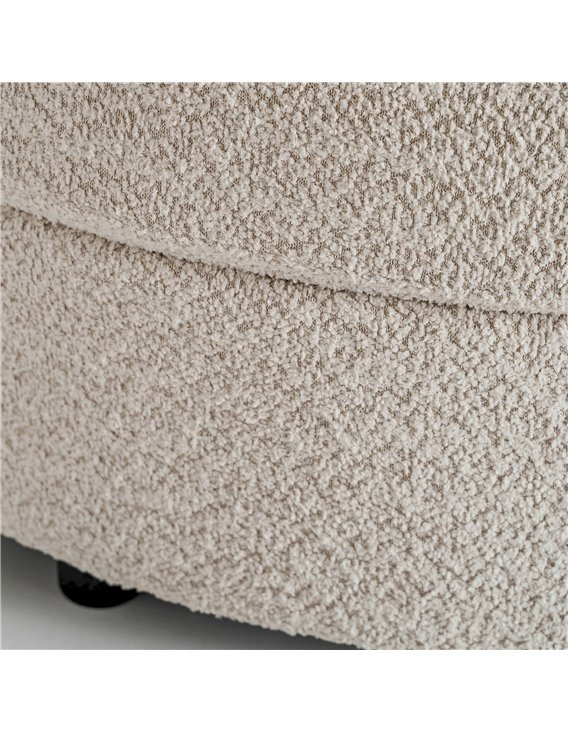 canapé rond beige contemporain ambiance luxe