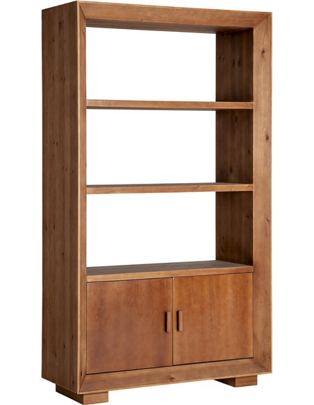 meuble bibliothèque design en bois et fer style art déco