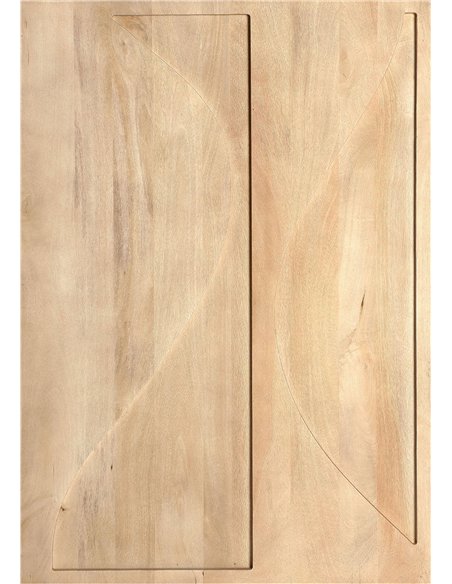 décoration murale en bois de manguier style contemporain