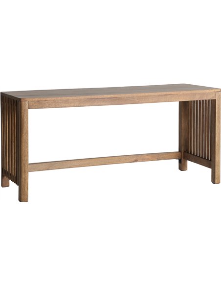 table basse scandinave bois manguier finition naturelle