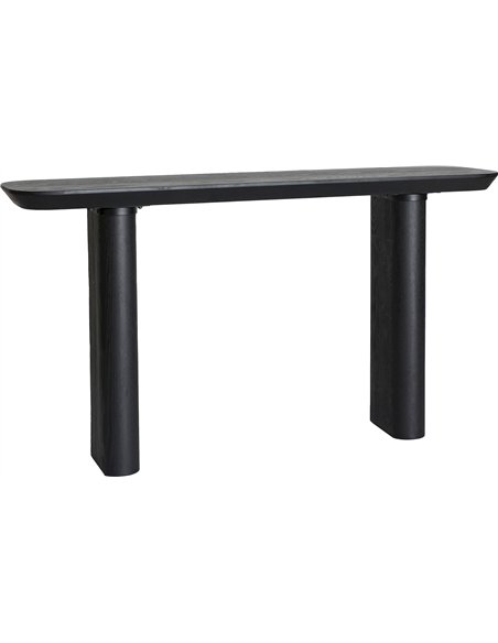 console contemporaine bois noir élégante salon raffiné