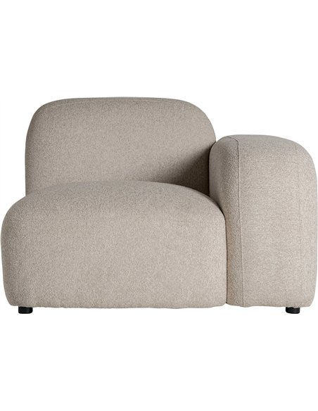 canapé art déco crème marbré chic pour salon moderne