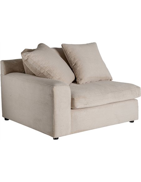 canapé d’angle crème inspiration art déco pour salon raffiné