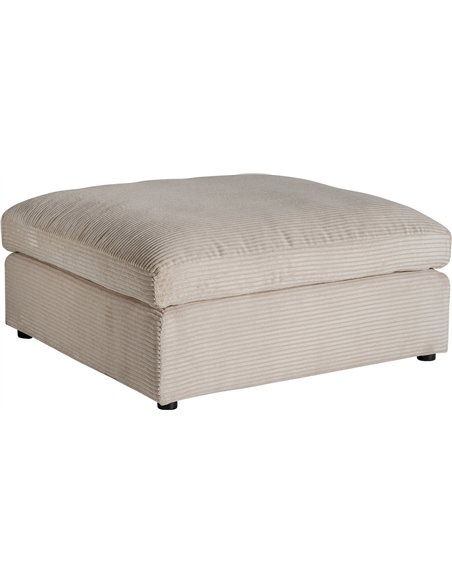 Repose pieds moelleux crème inspiration art déco