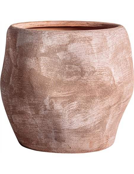 Vase rond marron design pour décoration intérieure