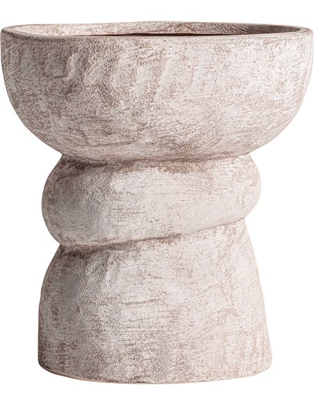 vase rond vert design contemporain en céramique élégante