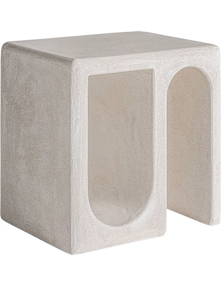 Table basse moderne pour salon en bois mdf finition blanche