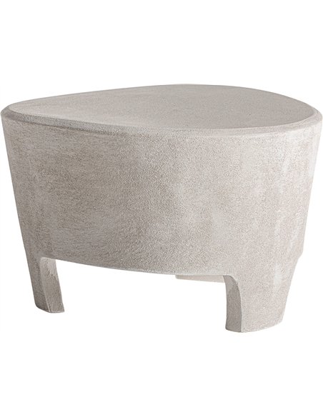 table basse salon contemporaine bois mdf finition off white