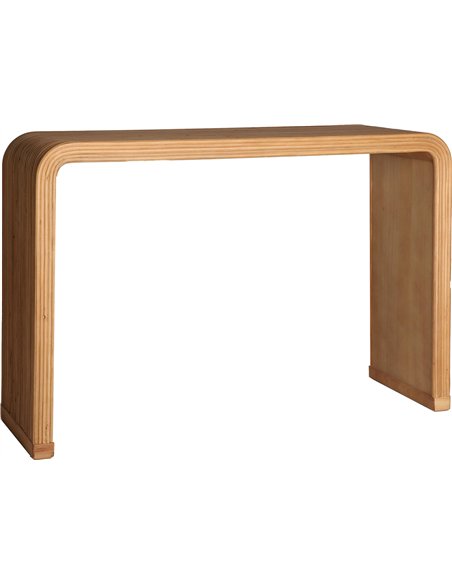 Console bois clair style nordique élégante pour entrée