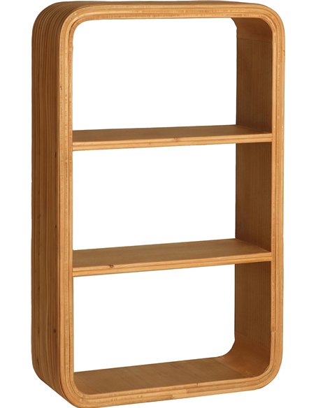 bibliothèque scandinave bois clair design nordique élégant