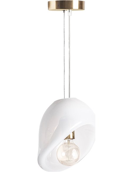 éclairage plafond chic art déco finition brillante