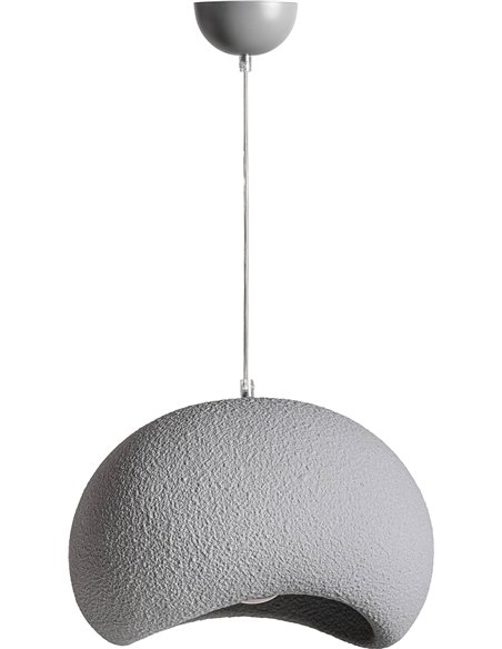 Éclairage plafond contemporain en résine aspect minéral