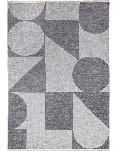 tapis tendance salon contemporain nuances grises et beiges