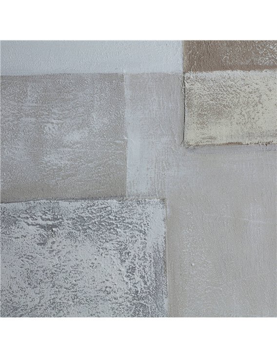 Tableau mural design en bois et toile style contemporain