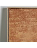 Œuvre contemporaine sur toile marron pour intérieur chic
