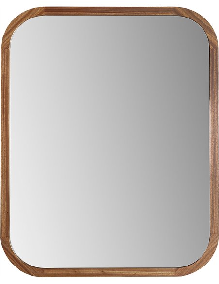 miroir design colonial en bois d ébène pour salon chic