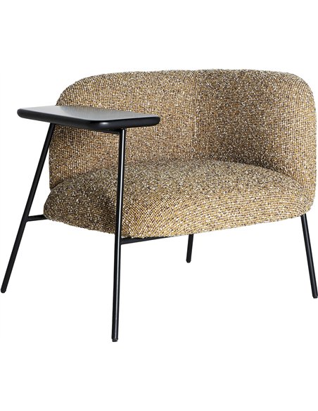 fauteuil contemporain vert assise confortable