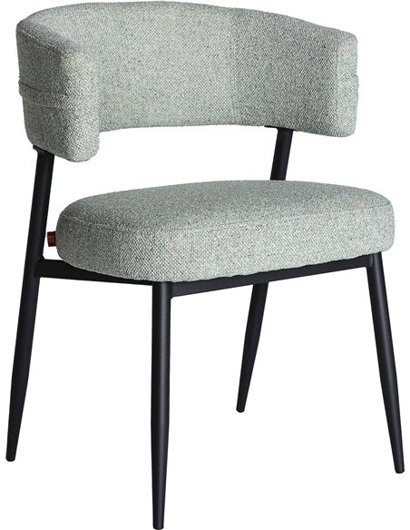 chaise design minimaliste verte finition marbrée élégante