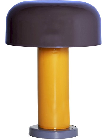 lampe de table moderne en fer couleur mûre élégante