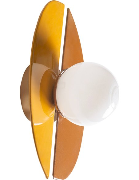 éclairage mural décoratif style contemporain en fer et verre