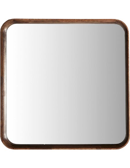 miroir mural décoratif bois marron intérieur design