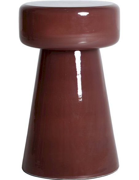 table d’appoint contemporaine en verre brun élégant salon