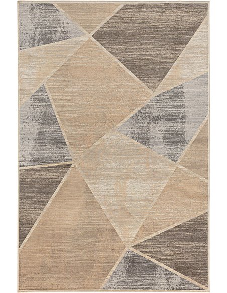 tapis moderne design en viscose tons neutres salon chic