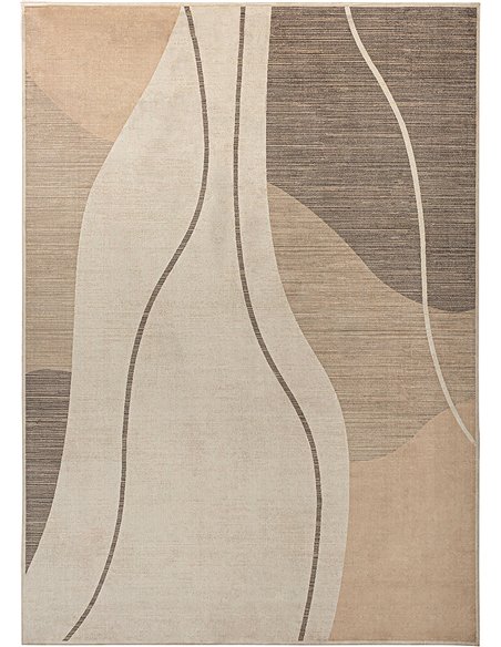 Tapis tendance en viscose style contemporain pièce à vivre