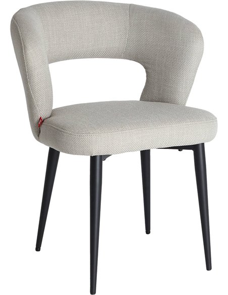 fauteuil contemporain pour salon en polyester beige