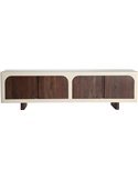meuble télé acacia bicolore pour salon cosy