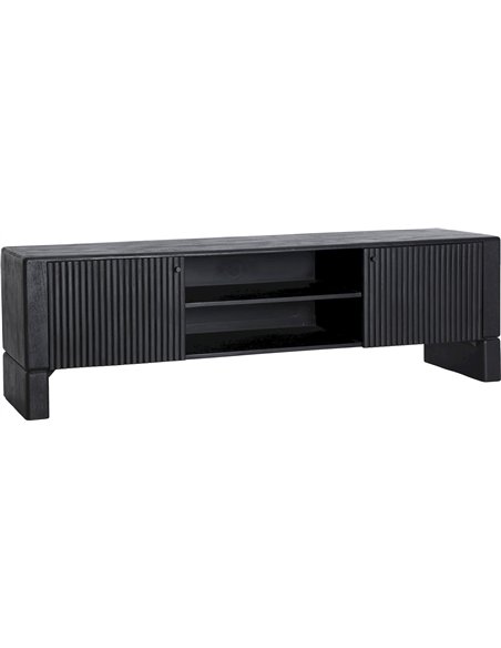 meuble télé contemporain chic finition noire