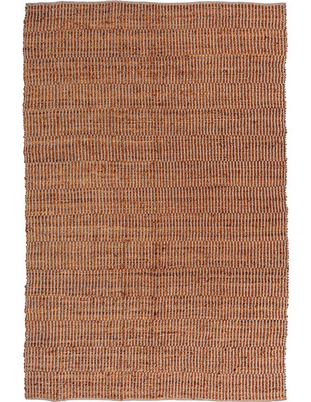 découvrez le tapis boho chic en jute marron