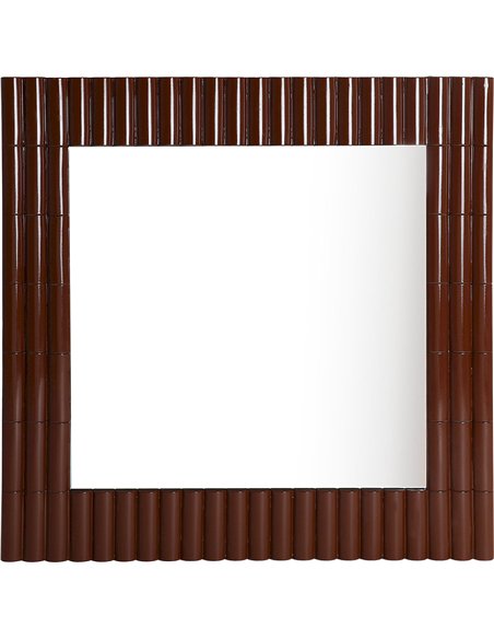 décoration murale miroir moderne finition brune Menton