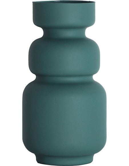 Vase vert en verre accessoire tendance pour décoration intérieure