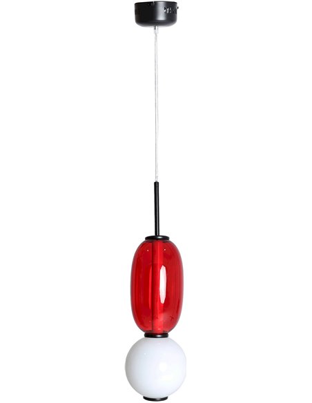 éclairage raffiné suspension cristal blanc or style moderne