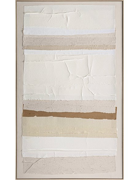 tableau contemporain toile et polystyrène style épuré