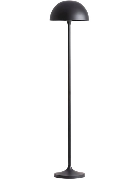 lampadaire contemporain fer noir mat design élégant pour salon