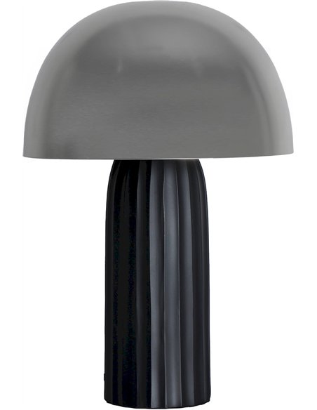 Lampe décorative moderne en aluminium noir et argent