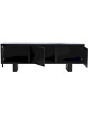 meuble télé élégant bois foncé style contemporain