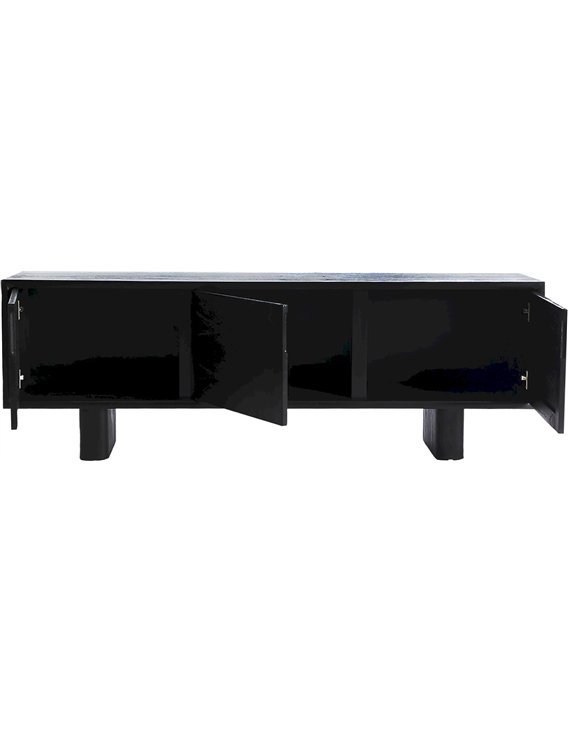 meuble télé élégant bois foncé style contemporain