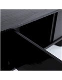 meuble télé moderne en bois noir finition mate