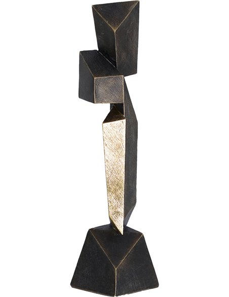 sculpture décorative noire style contemporain élégance salon