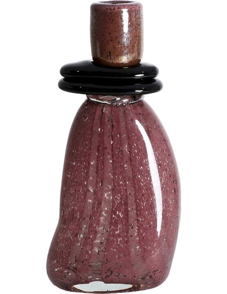 Élégant vase en verre brillant style contemporain