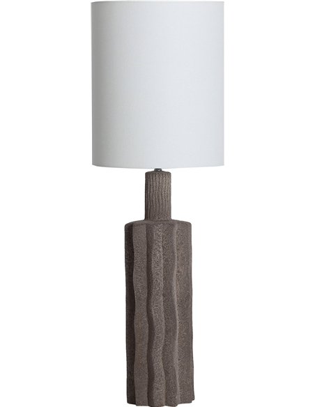 Lampe de table en céramique grise style contemporain