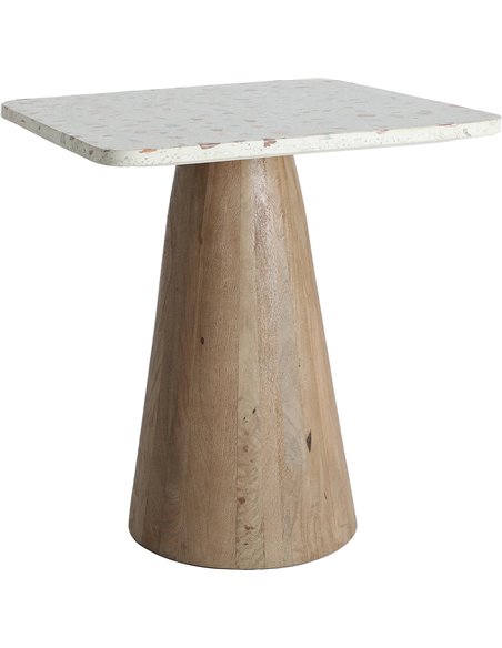 mobilier bar terrazzo blanc inspiration scandinave raffiné