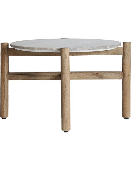 table basse nordique marbre gris bois élégant salon