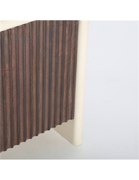 meuble tv style contemporain bois naturel et beige