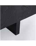 meuble tv chic en bois noir contemporain pour salon