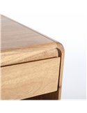 table de chevet nordique en bois naturel élégance chambre